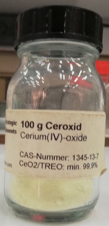 قیمت اکسید سریوم، خرید اکسید سریوم، CeO2، سریا، پودر، پودر سرامیکی، مواد آزمایشگاهی