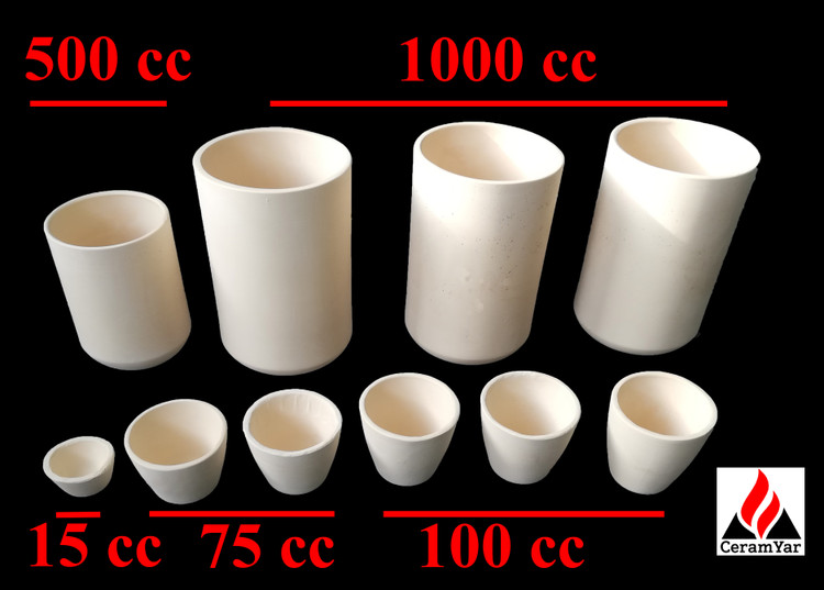 قیمت بوته زیرکونیا، خرید بوته زیرکونیا، زیرکونیای پایدار شده با ایتریا، بوته YSZ، بوته سرامیکی، بوته 500 میلی لیتری، ذوب سوپر آلیاژ